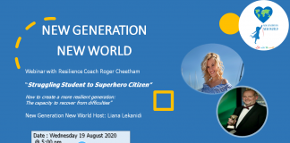New webinar “Struggling Student to Superhero Citizen” 19.08.2020