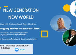 New webinar “Struggling Student to Superhero Citizen” 19.08.2020